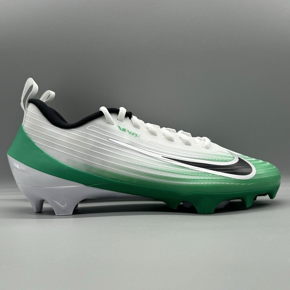 Nike Vapor Speed 3 White Green Football Cleats HM8849-100 Men’s Size 7.5